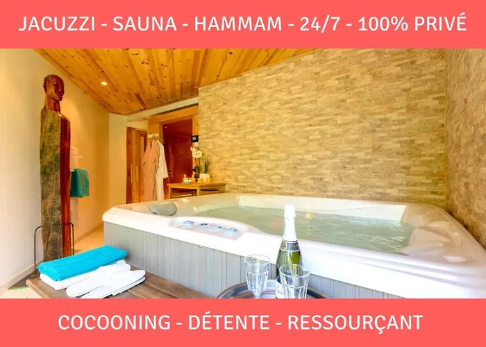 Sauna - Jacuzzi - 100% Privé - L'estantada * Linxe